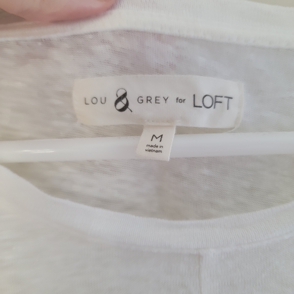 Lou and Grey White Linen Top with Knot Size M - Picture 4 of 4